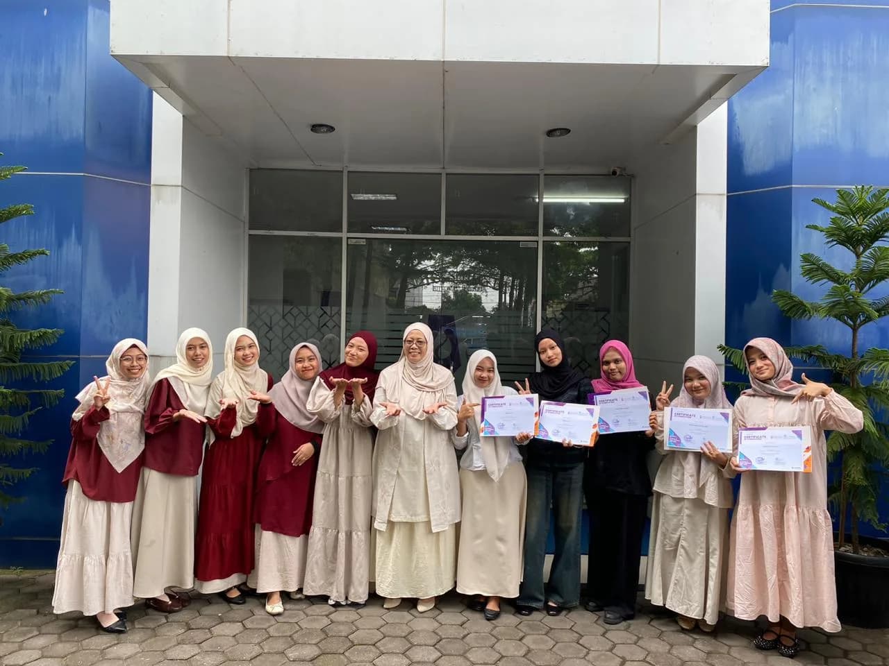 Completion certificates handed out